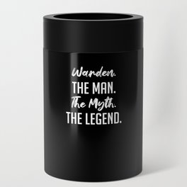 Warden - The Man The Myth The Legend - Funny Secret Santa Can Cooler
