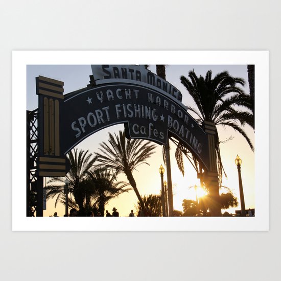 Santa Monica Pier Art Print