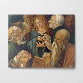Albrecht Dürer - Jesus among the Doctors Metal Print