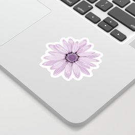 Purple Sunflower Window Decal Sticker