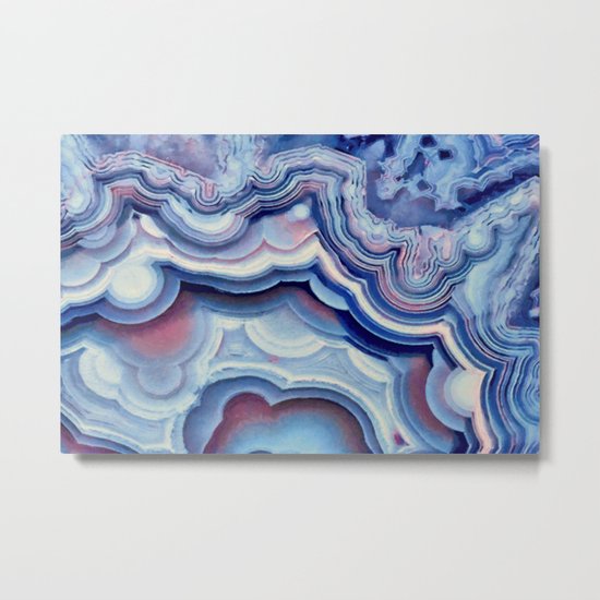 Agate lace Metal Print