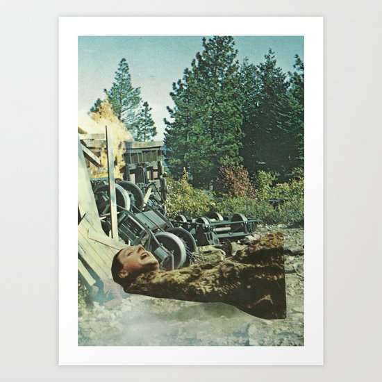 C R A S H Art Print