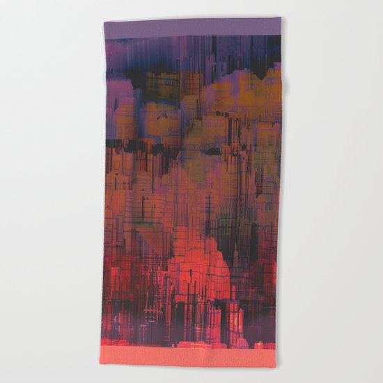Urban Poetry in the Floating Town / 27-11-16 Beach Towel