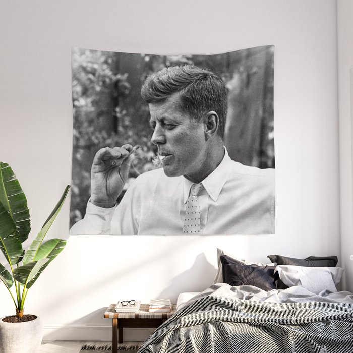 Jfk on sale smoking tapestry