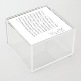 The Bell Jar - Sylvia Plath Quote - Literature - Typography Print 1 Acrylic Box