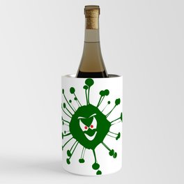 Evil Face Viral Infection Silhouette Wine Chiller