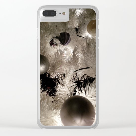 SILVER BAUBLES Clear iPhone Case