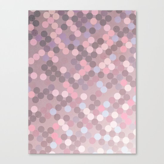 Polka Dots Geometry Canvas Print