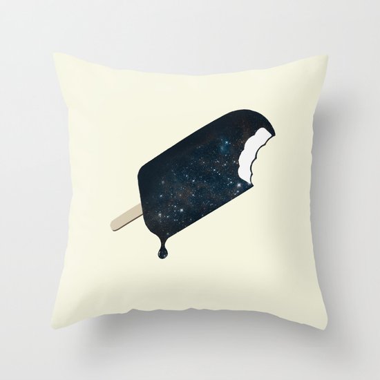 Space Melter Throw Pillow