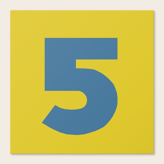 Number 5 Canvas Print