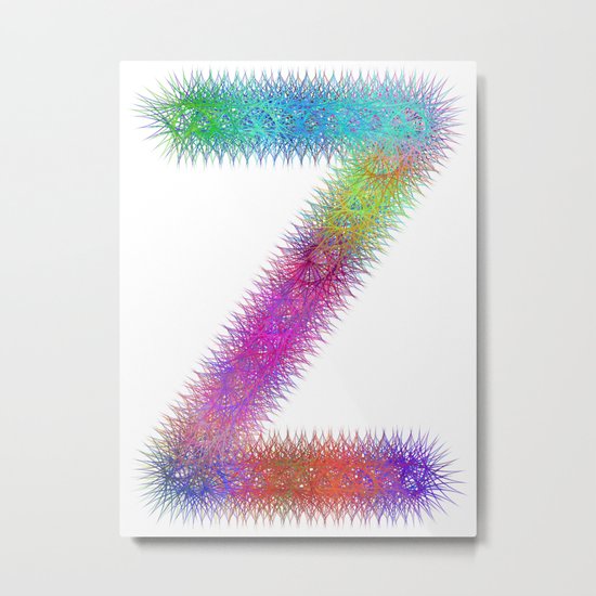 Letter Z Metal Print