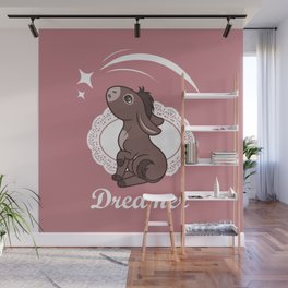 Dreamer Donkey Wall Mural