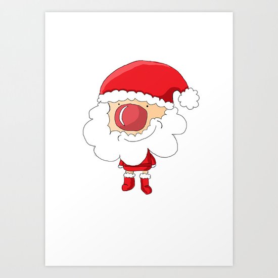 Little Santa Art Print