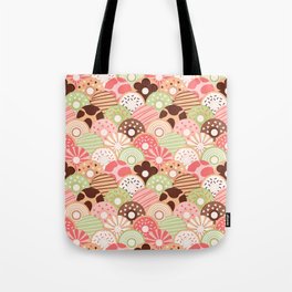 Fresh and Delicious Donuts -  Matcha Chocolate Strawberry Tote Bag