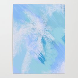 Endless Blue Abstract  Poster