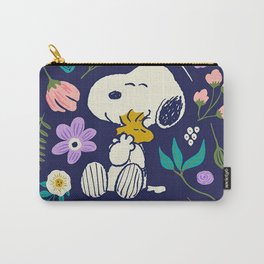 Floral Snoopy Woodstock4434970 Carry-All Pouch