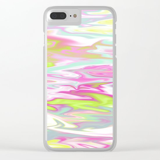 Iridescent Marble 10 Clear iPhone Case