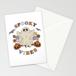 Retro Spooky Vibes Stationery Cards