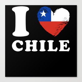 I Love Chile Canvas Print
