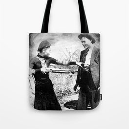 Painting Of Bonnie and Clyde Mock Robert Photo Tote Bag