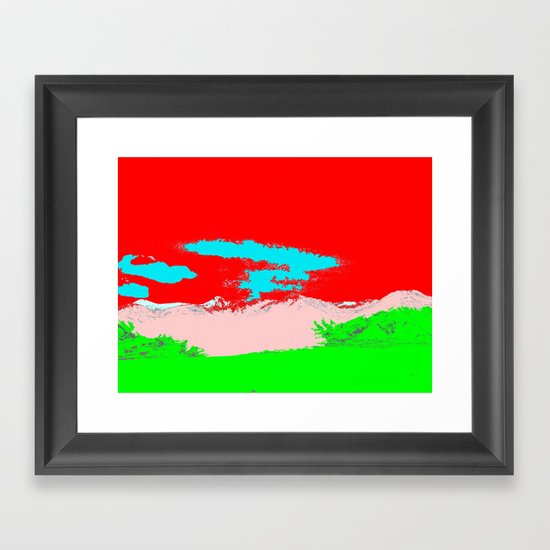 Ice Cream Mountain Framed Art Print