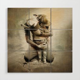 Father and Son Wood Wall Art