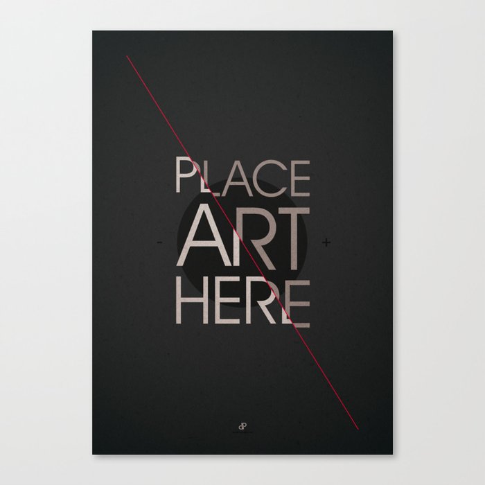 The Art Placeholder Canvas Print
