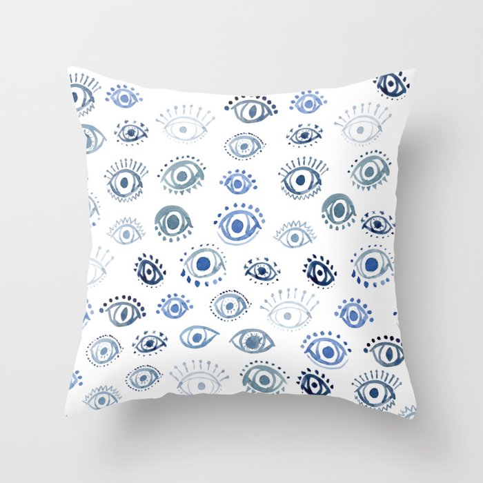 Evil Eye  Throw Pillow