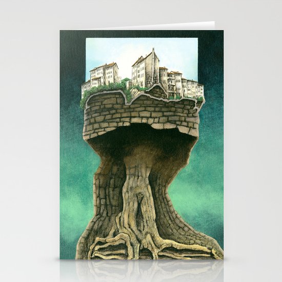 City on a tree Stationery Cards