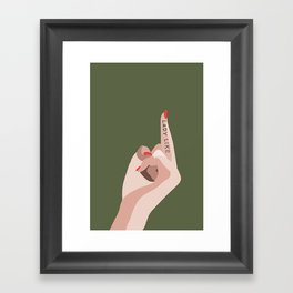 LADYLIKE Framed Art Print