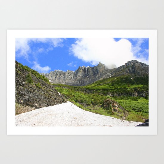 Peaks and Glaciers Art Print