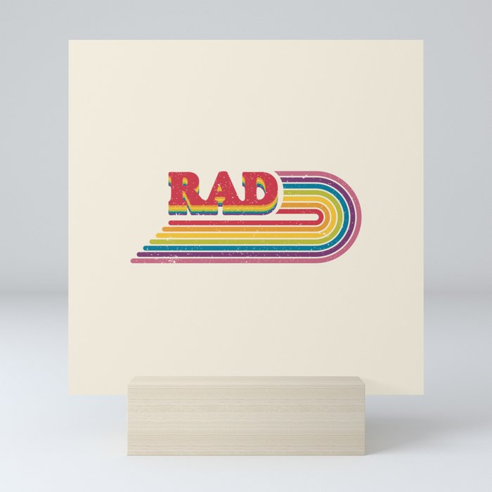 Rad Rainbow Mini Art Print