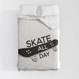 Skateboarding Duvet Cover