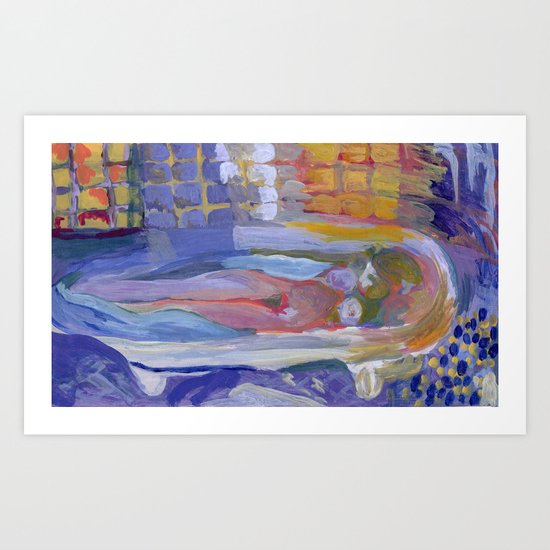 Study of Pierre Bonnard's Nude in the bath Art Print