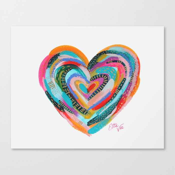 Art Heart no.1 Canvas Print