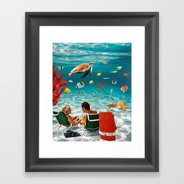 Fish Friends Framed Art Print