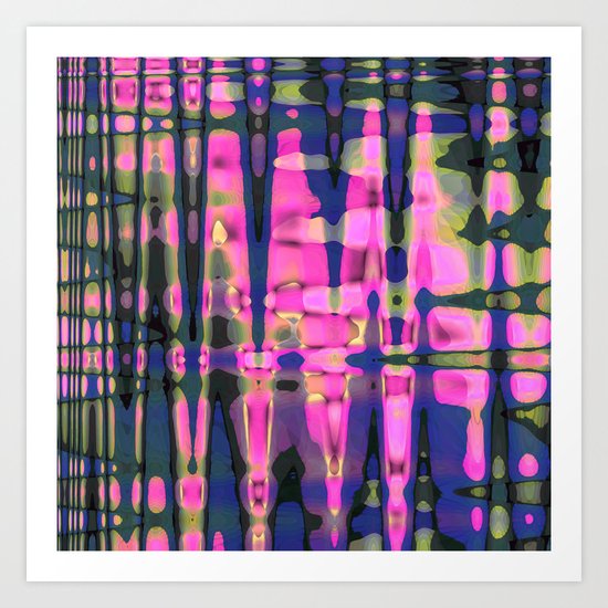 Color streams Art Print