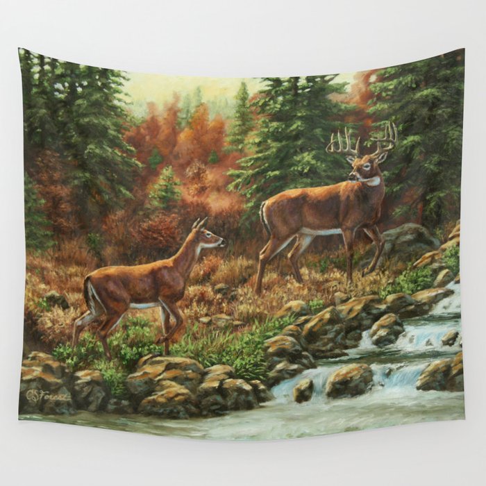 Deer tapestry hotsell