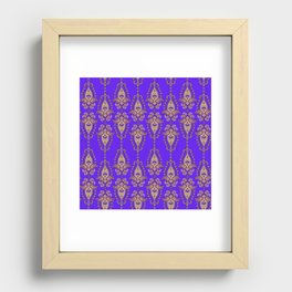 Purple Pattern Recessed Framed Print