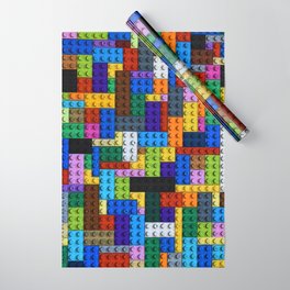 Colorful Building Block Pattern Wrapping Paper