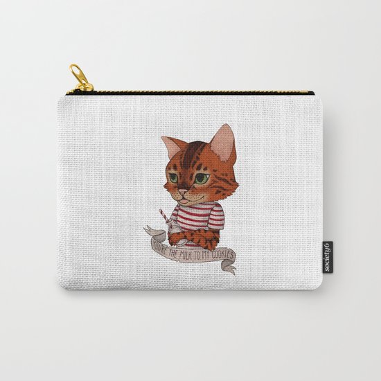 FRANKIE THE CAT - white Carry-All Pouch