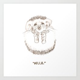 Hedgehog Art Print
