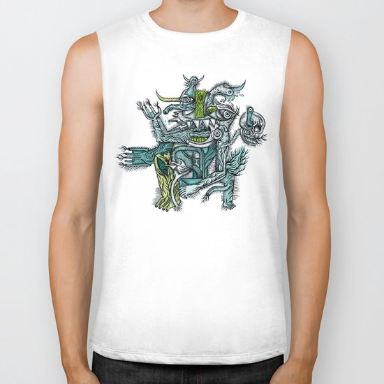 Holy dance - Print available!! Biker Tank