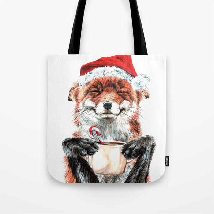 Morning Fox Christmas Tote Bag