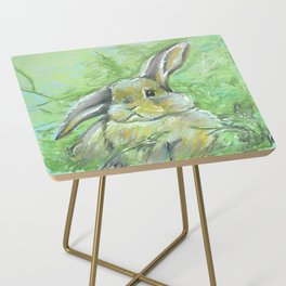 Bunny in the Grass Side Table