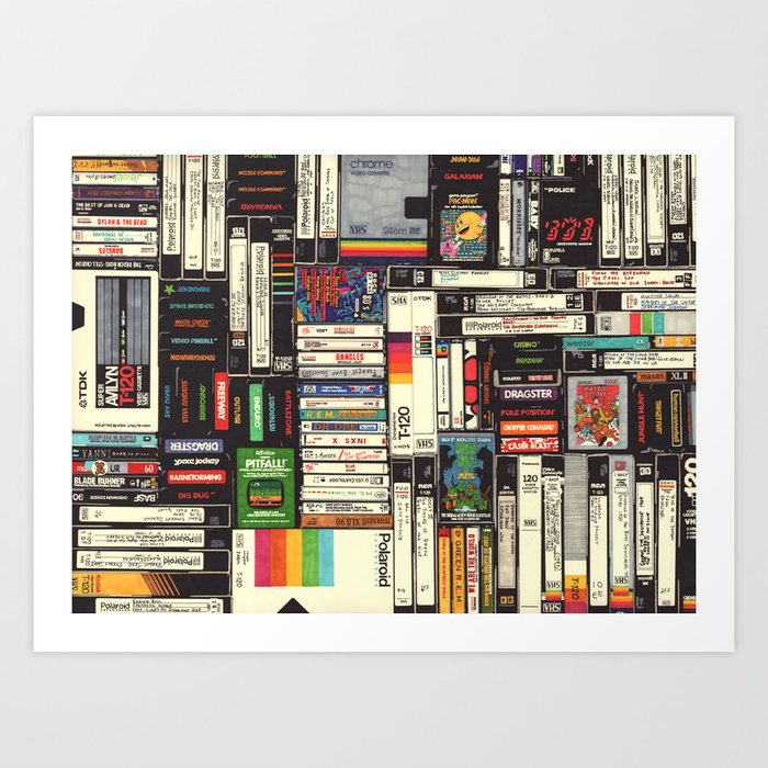 Cassettes, VHS & Games Kunstdrucke Cassettes, VHS & Games Kunstdrucke