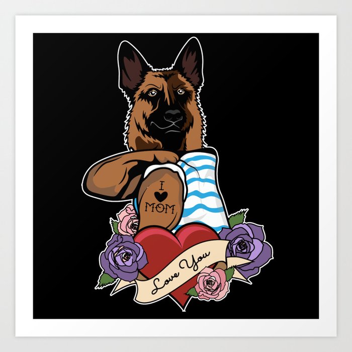 Pretty Womens Gifts Belgian Malinois Mama Mom Mother Grandma