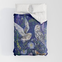 Flower Garden Owls Comforter