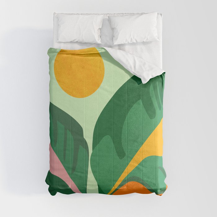Things Are Looking Up / Tropical Greenery Comforter