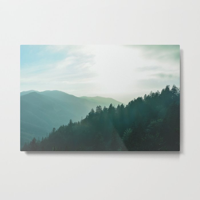 Green Forest, Slow down! Metal Print